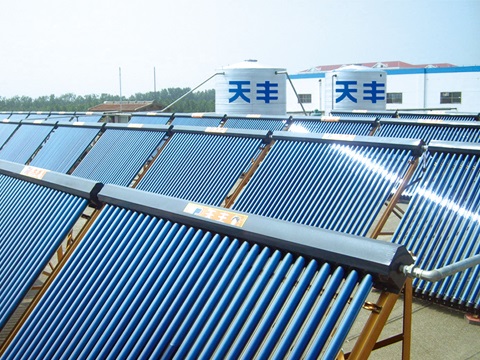 集中集熱，分戶供熱商用系統